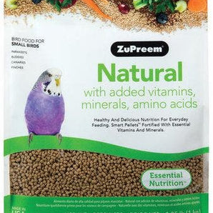 Zupreem Natural with Added Vitamins, Minerals and Amino Acids for Small Birds 20lb Bird Food
