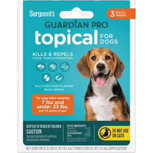 Sergeant's GUARDIAN PRO Flea & Tick Topical for Dogs <33lbs