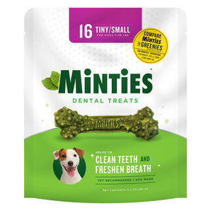 VetIQ Minties Dog Dental Bone Treats Tiny/Small 6.4oz