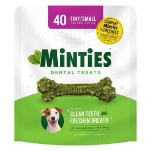 VetIQ Minties Dog Dental Bone Treats Tiny/Small 16oz