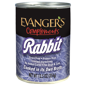 Evangers Complements Grain Free Rabbit for Dogs & Cats 12.5oz