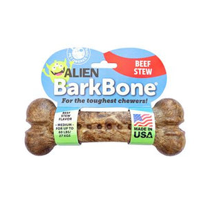 Pet Qwerks BarkBone Alien Beef Stew Infused Nylon Dog Chew Small