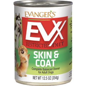 Evangers EVX Restricted Diet: Skin & Coat for Dogs 12.5oz