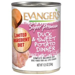 Evangers Super Premium Duck & Sweet Potato Dinner for Dogs 12.5oz