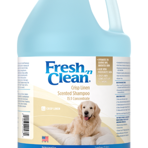 PetAG Fresh 'N Clean Crisp Linen Scented Shampoo (15:1 Concentrate) 1 Gallon