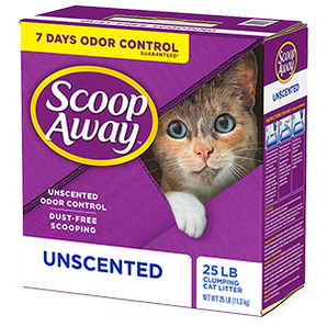 Scoop Away Unscented Cat Litter 25lb