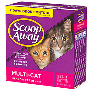 Scoop Away Multi-Cat Scented Cat Litter 25lb