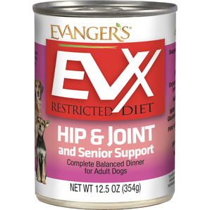 Evangers EVX Restricted Diet: Hip & Joint Senior Support for Dogs 12.5oz