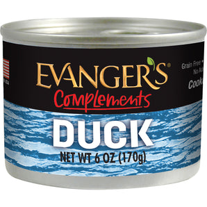 Evangers Complements Grain Free Duck Dinner for Dogs & Cats 6oz