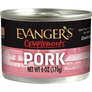 Evangers Complements Grain Free Pork Dinner for Dogs & Cats 6oz
