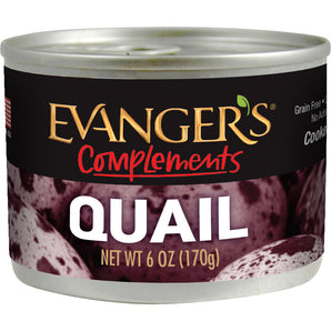 Evangers Complements Grain Free Quail for Dogs & Cats 6oz