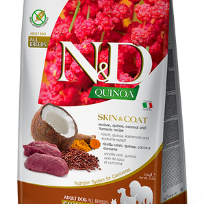 Farmina N&D Dog Quinoa and Venison Skin and Coat 15.4lb