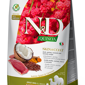 Farmina N&D Dog Skin and Coat 15.4lb Quinoa and Duck