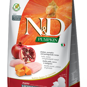 Farmina N&D Pumpkin Dog Chicken & Pomegranate Puppy Medium/Maxi 26.4lb