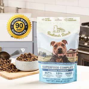 Badlands Ranch Superfood Complete Air-Dried Chicken Formula for Dogs 11.5oz