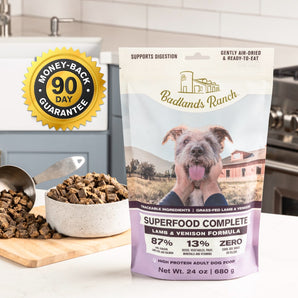 Badlands Ranch Superfood Complete Air-Fried Lamb & Venison Formula for Dogs 11.5oz