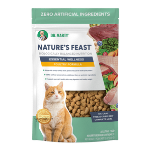 Dr. Marty Nature's Feast Essential Wellness Poultry Freeze-Dried Raw Cat Food 12oz