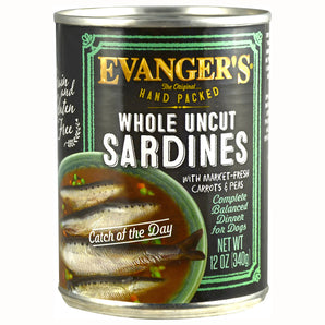 Evangers Whole Uncut Sardines Dinner for Dogs 12.5oz