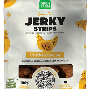 Open Farm Grain-Free Chicken Jerky Strips for Dogs 5.6oz