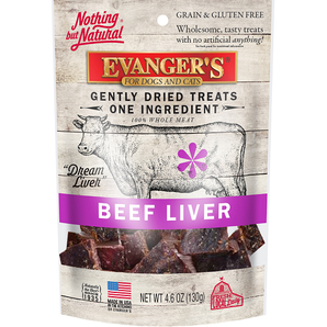 Evangers Nothing But Natural Gently Dried Beef Liver Treats 4.6oz