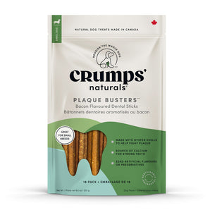 Crumps Plaque Busters Bacon Dental Sticks 18pk