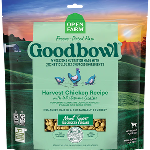 Open Farm Goodbowl Harvest Chicken Recipe for Dogs Freeze Dried Raw Topper 46oz