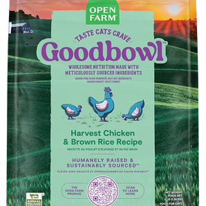 Open Farm Goodbowl Harvest Chicken & Brown Rice Recipe for Cats 7lb