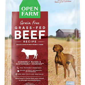 Open Farm Grass-Fed Beef Grain-Free Dry Dog Food 22lb