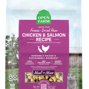 Open Farm Chicken & Salmon Freeze Dried Raw Cat Food 3.5oz