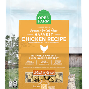 Open Farm Harvest Chicken Freeze Dried Raw Cat Food 9oz