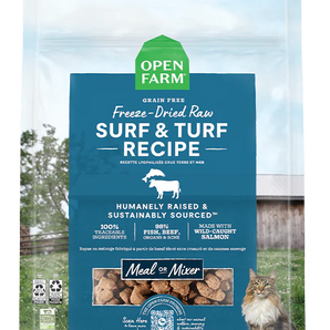 Open Farm Surf & Turf Freeze Dried Raw Cat Food 9oz