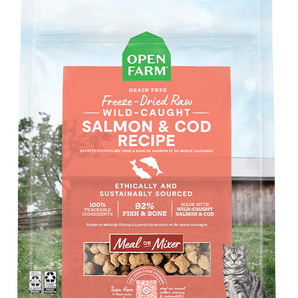 Open Farm Wild-Caught Salmon & Cod Freeze Dried Raw Cat Food 3.5oz