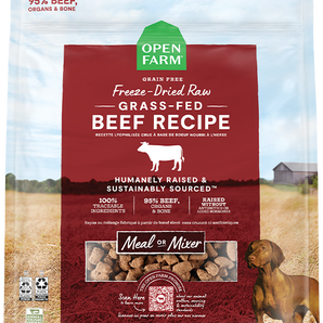 Open Farm Grass-Fed Beef Freeze Dried Raw Dog Food 13.5oz