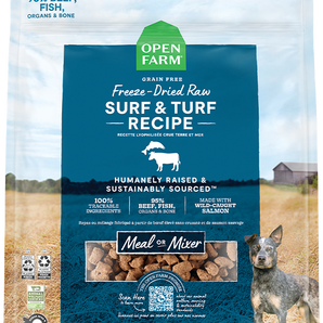 Open Farm Surf & Turf Freeze Dried Raw Dog Food 13.5oz