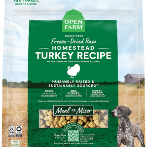 Open Farm Homestead Turkey Freeze Dried Raw Dog Food 13.5oz