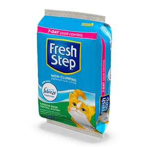 Fresh Step Premium Non-Clumping Cat Litter W/Febreze 35lb
