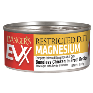 Evangers EXV Restricted: Controlled Magnesium Boneless Chicken Cat Food 5.5oz
