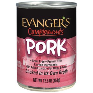 Evangers Complements Grain Free Pork for Dogs & Cats 12.5oz