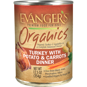 Evangers Organic Turkey with Potato & Carrots Dinner for Dogs 12.5oz