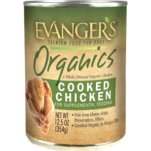 Evangers Organic Cooked Chicken for Dogs 12.5oz