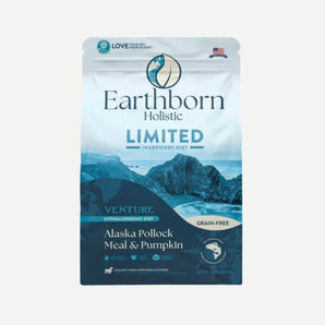 Earthborn Holistic Limited Ingredient Diet Venture Alaska Pollock Meal and Pumpkin Dog Food 25lb