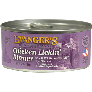 Evangers Heritage Classic Chicken Lickin' Dinner for Cats 5.5oz