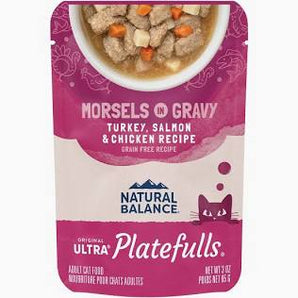 3oz GF Platefuls Morsels in Gravy Turkey,Salmon & Chicken