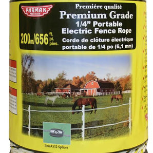 Baygard 1/4in electric rope 656ft
