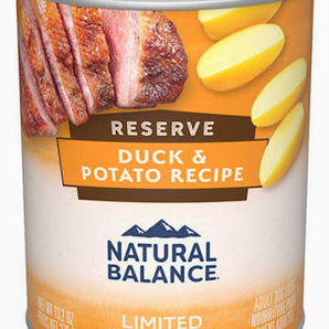 Natural Balance Limited Ingredient Reserve Duck & Potato Recipe Canned Dog Food 13.2oz