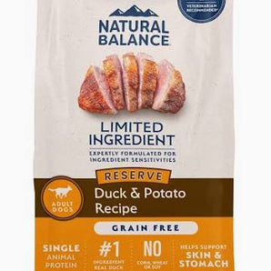 Natural Balance limited ingredient diet sweet potato duck 4lb dog food