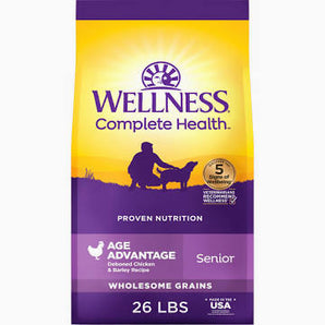 Wellness 26lb senior chicken & barley