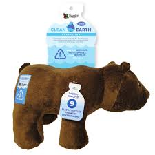 Spunky pup clean earth recycled plush toy, bear small