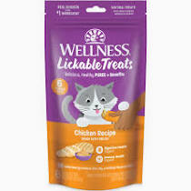 Wellness lickable 6ct chicken cat treat