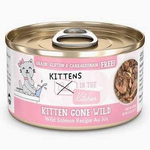 Weruva Cats in the Kitchen Kitten 3oz Kitten Gone Wild Wild Salmon Recipe